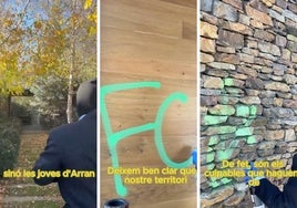 Los 'cachorros' de la CUP vandalizan la casa de Gerard Piqué en la Cerdanya: «Fuera pijos»