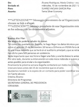 Imagen - El &#039;whatsapp&#039; que prueba que la asesora de Moncloa trabajaba para los negocios de Begoña Gómez