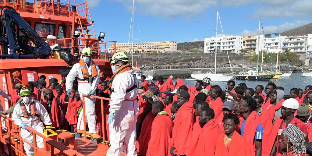 La inmigración en Canarias ya roza los 40.000, un 23,3% más