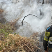 Declarado un conato de incendio con dos focos en una zona de difícil acceso de Tenerife