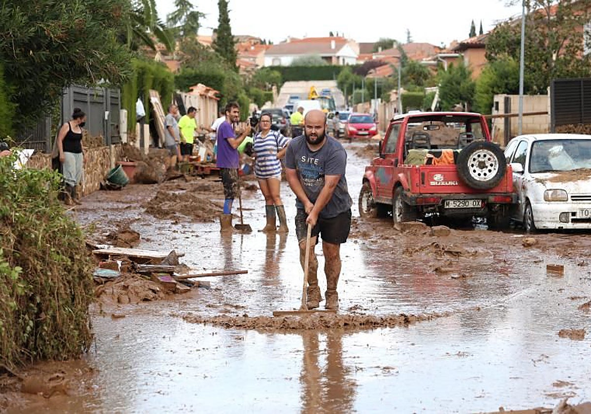 Imagen de la DANA en Toledo capital de 2023