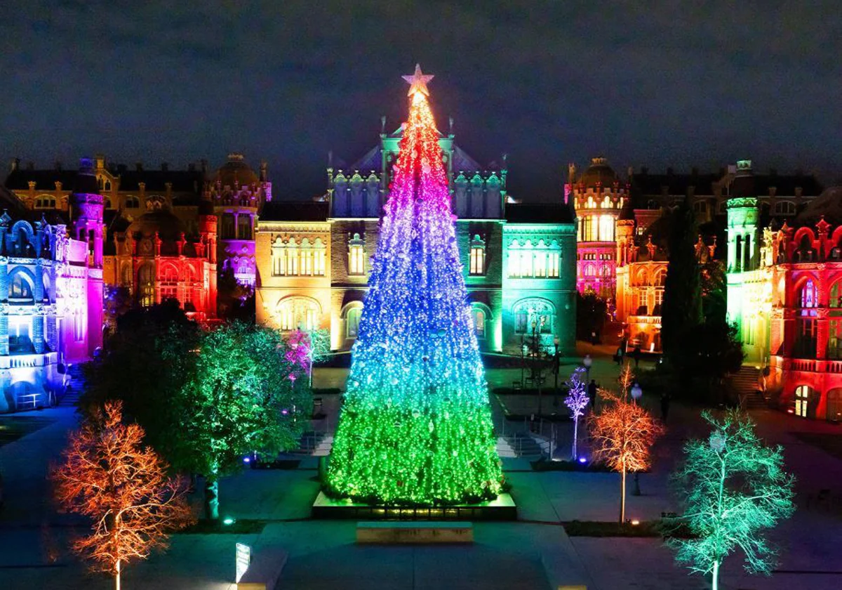 Una de las vistas del espectáculo navideño