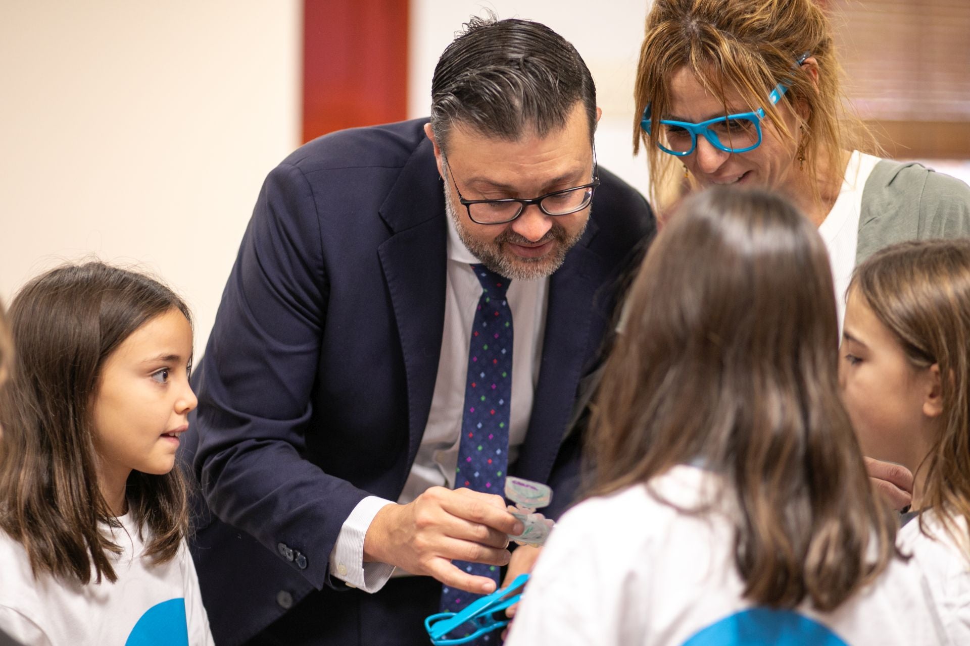 La visita del consejero de Educación al colegio San Lucas y María de Toledo