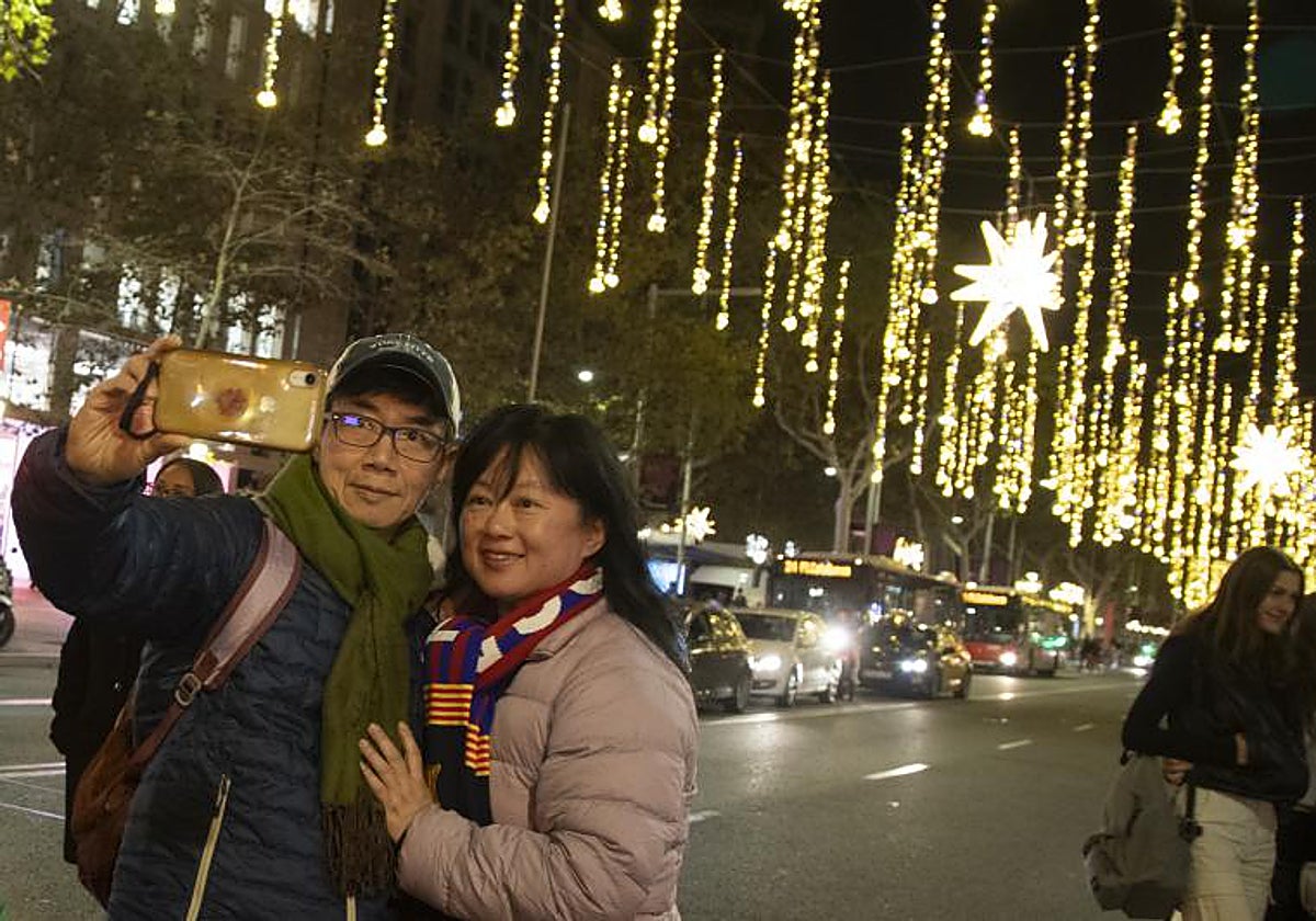 Luces de Navidad en Barcelona