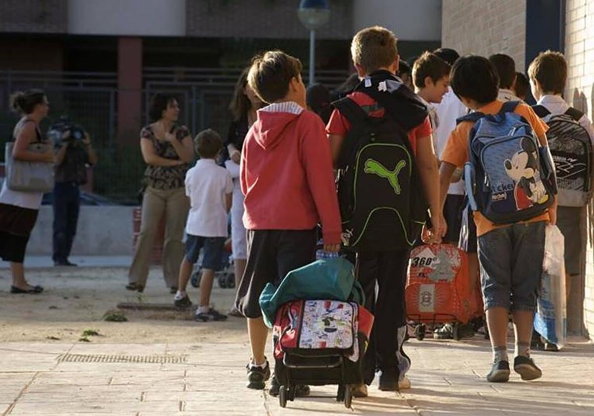 Niños en un colegio andaluz