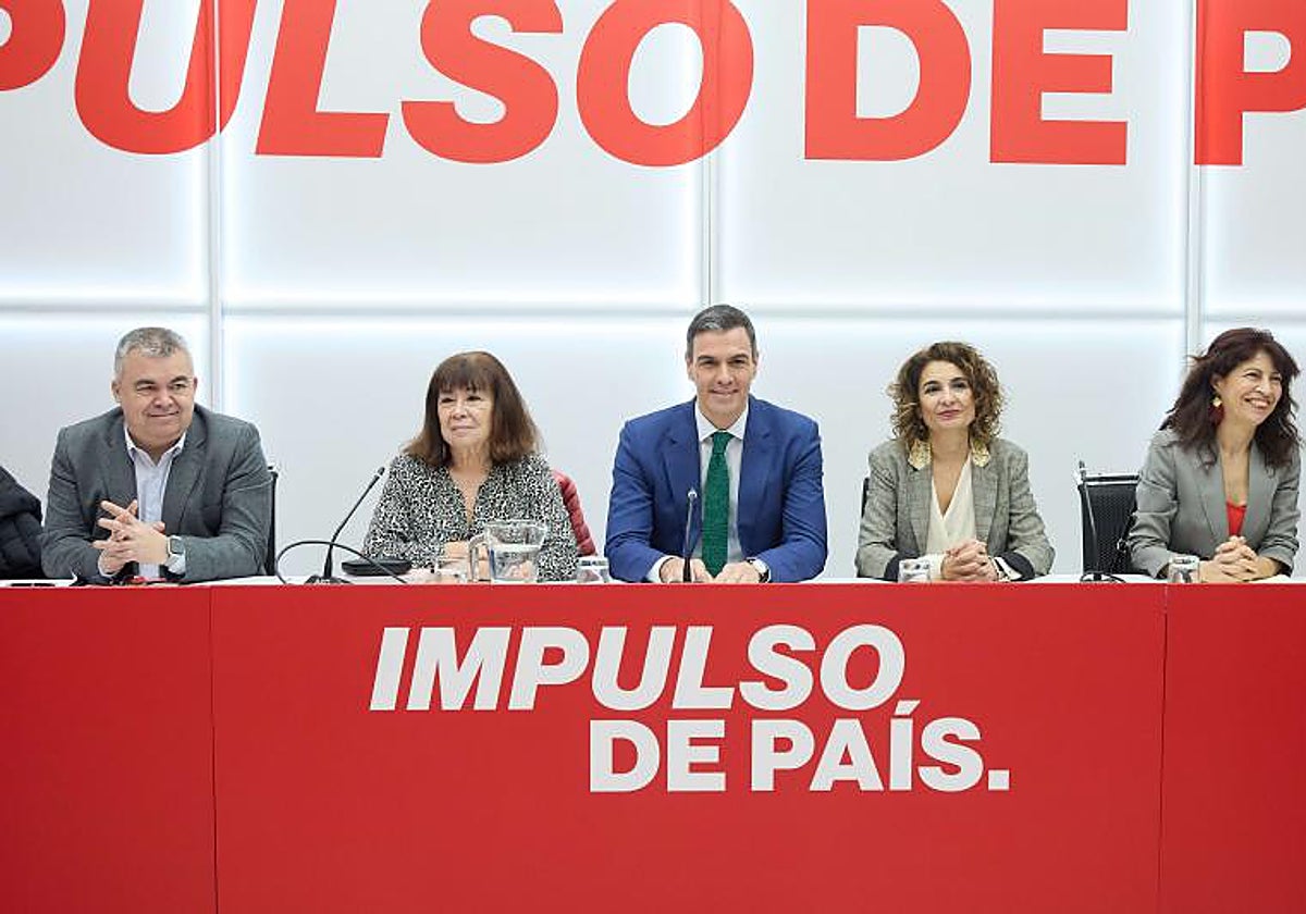 Reunión de la Comisión Ejecutiva Federal, en la sede del PSOE en Ferraz