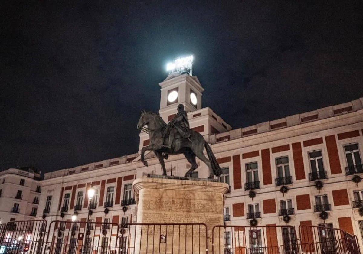 La Real Casa de Correos, tras la fiesta de la última Nochevieja