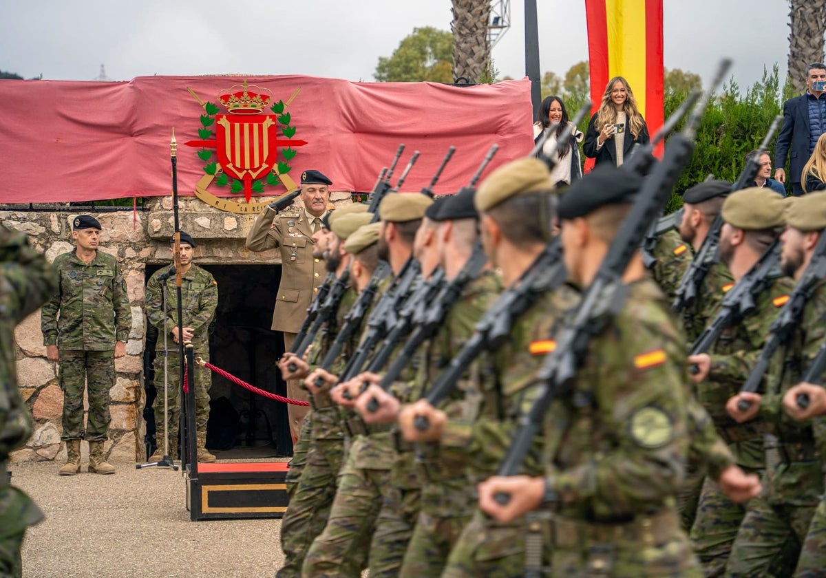 Acto de despedida de los efectivos de la BRI X de Cerro Muriano para Letonia