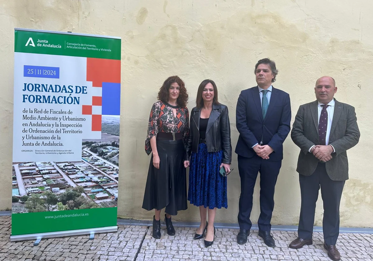 Rocío Díaz, La consejera de Fomento, Articulación del Territorio y Vivienda, en el marco de unas jornadas de formación este lunes en Sevilla.