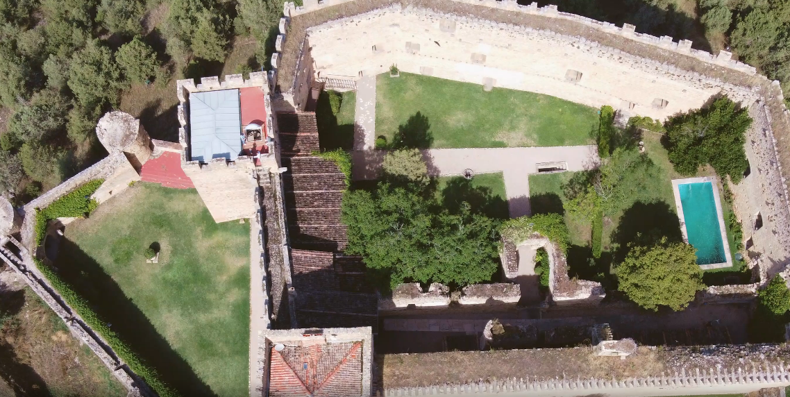 Vista aérea del Castillo de Pedraza