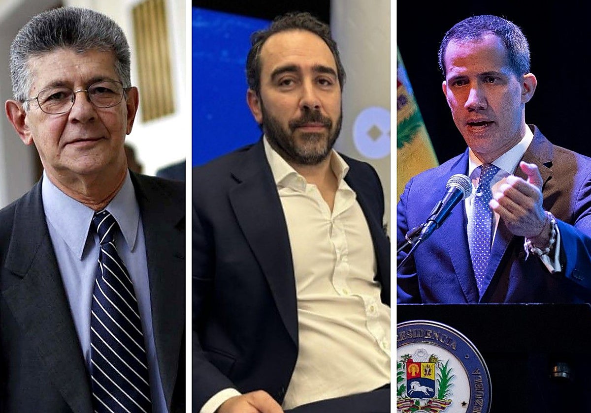 Henry Ramos, Víctor de Aldama y Juan Guaidó