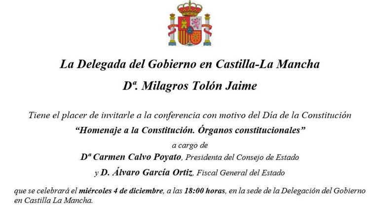 Invitación a la conferencia