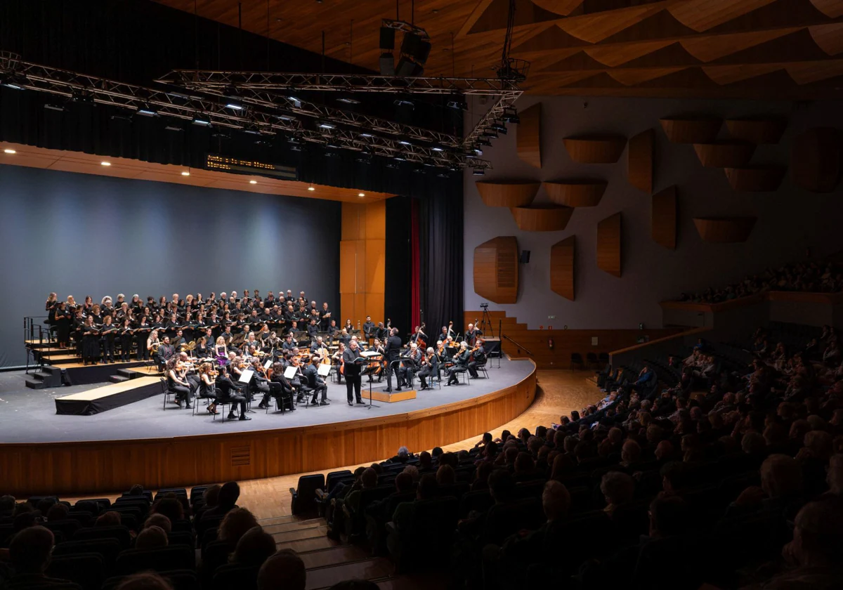 La Sinfónica de Galicia, durante un concierto de la pasada temporada