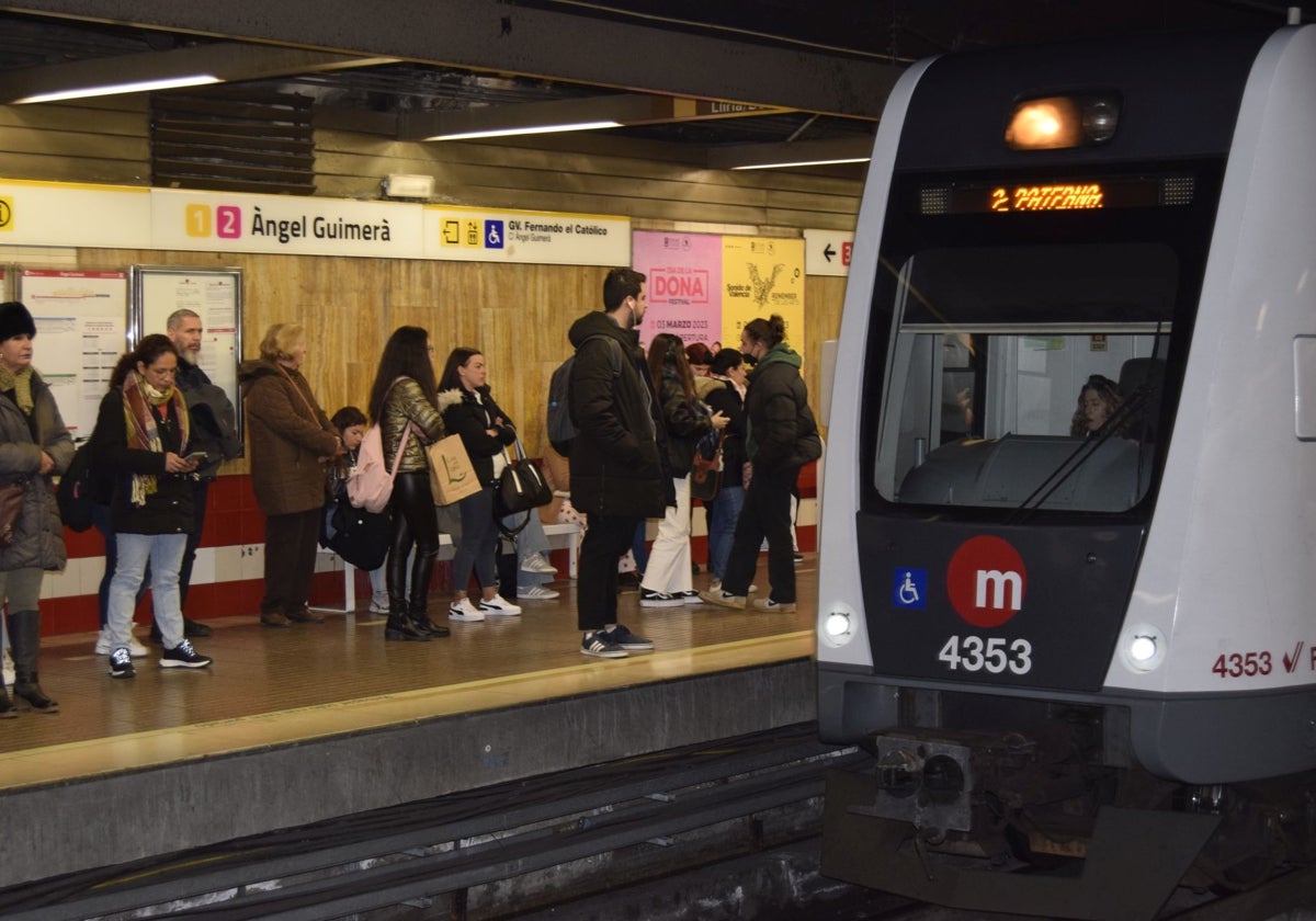 Imagen de archivo de una estación de Metrovalencia