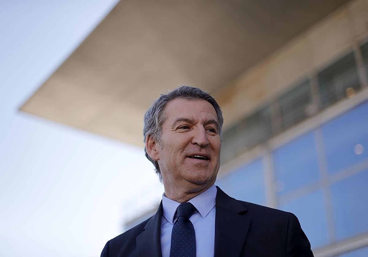 El presidente del Partido Popular, Alberto Núñez Feijóo