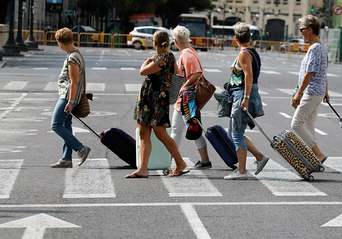 Turistas en la ciudad