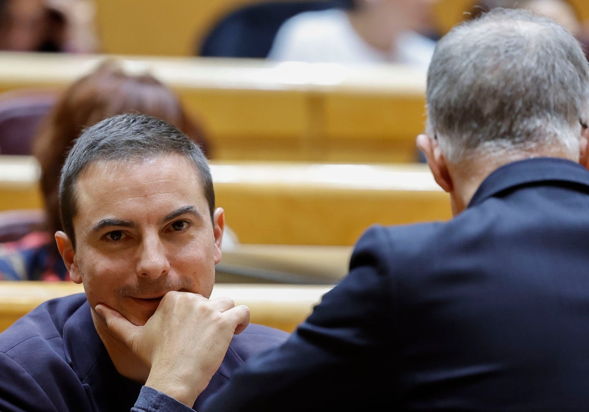 Juan Lobato, en el Senado