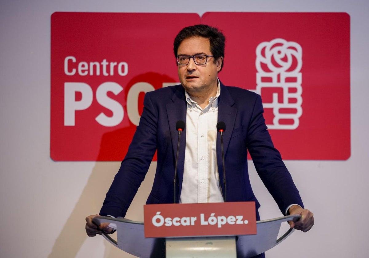 El ministro de Transformación Digital y candidato a liderar el PSOE-M, Óscar López