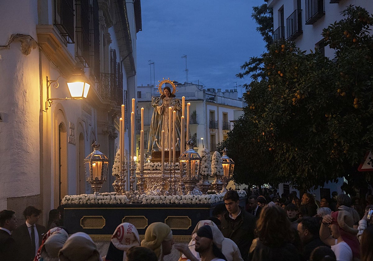 La Inmaculada, en procesión, el año pasado
