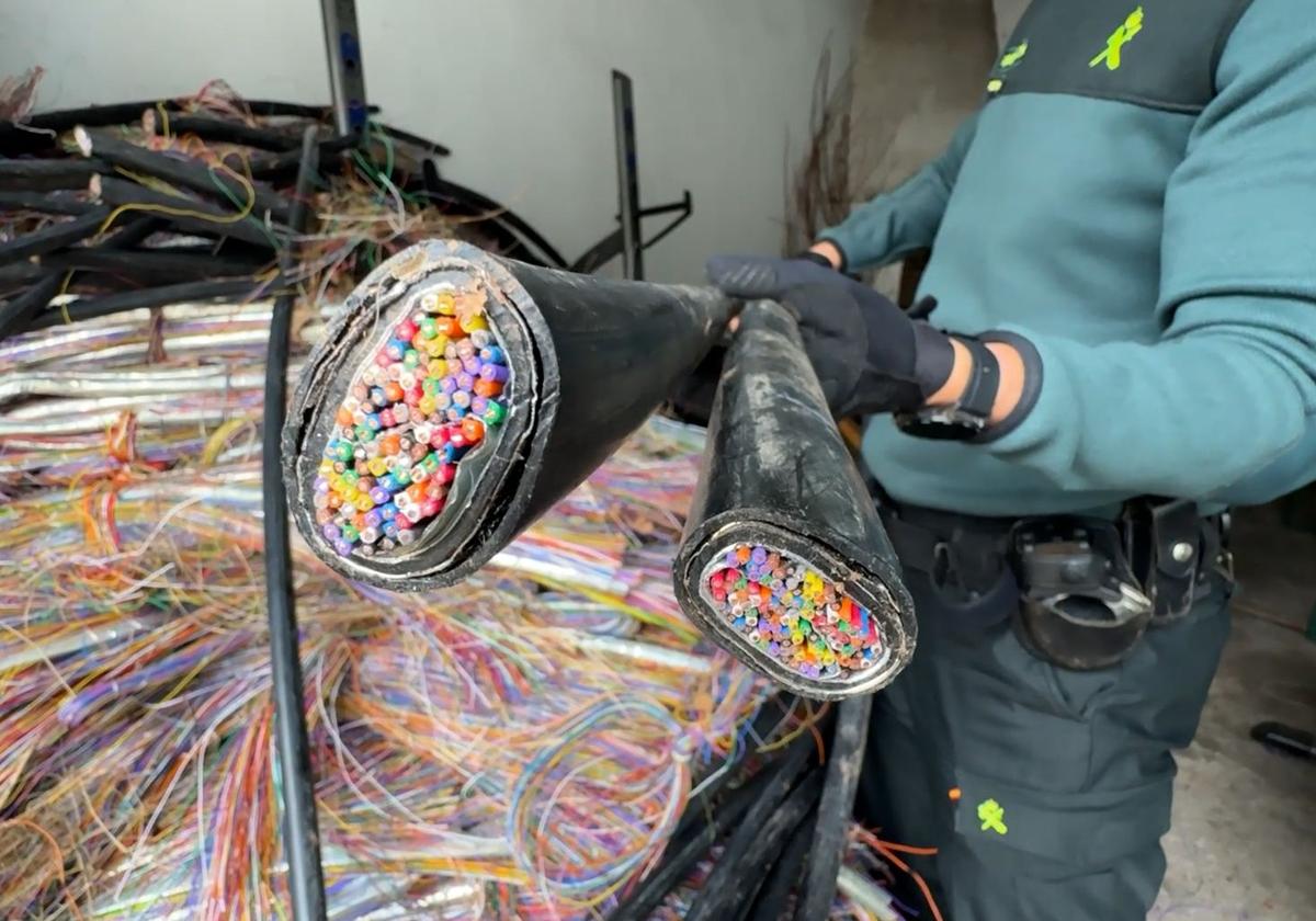 La Guardia Civil incauta 2,6 toneladas de cobre robado en una operación en Navarra