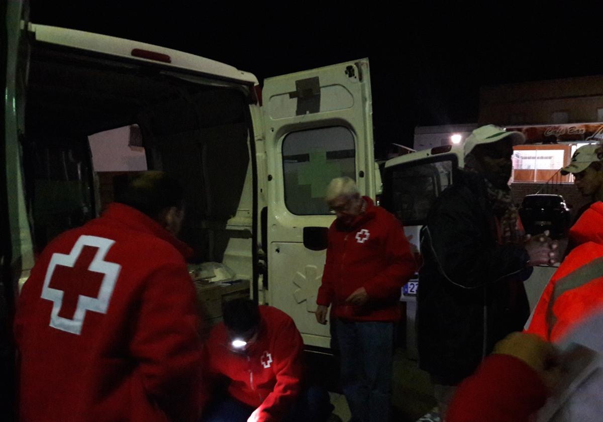 La Cruz Roja de Córdoba realizando trabajos de atención a temporeros migrantes