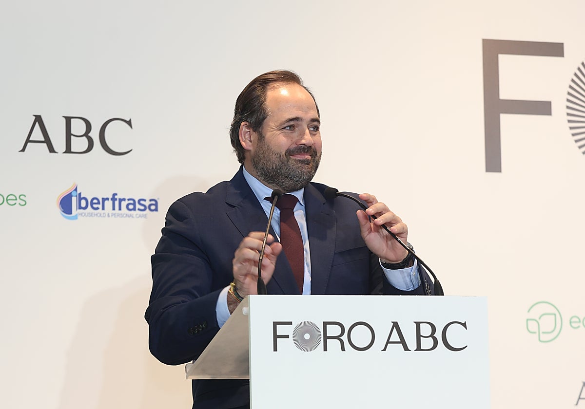 El presidente del PP de Castilla-La Mancha, Paco Núñez, en el Foro ABC.