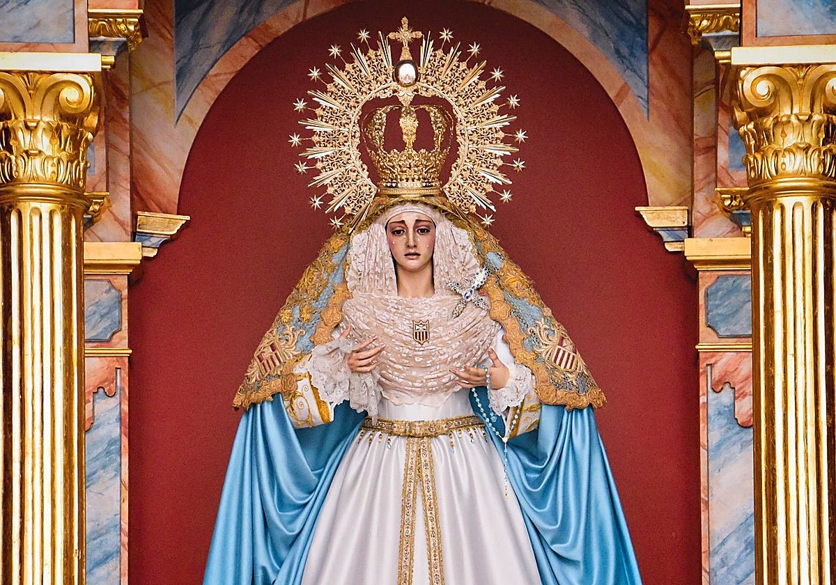 Santa María de la Merced, vestida para la Inmaculada