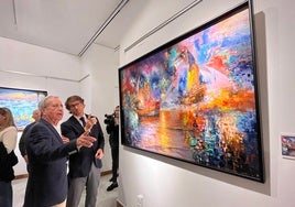 Alguacil expone en la Diputación de Alicante su particular homenaje al Desembarco de La Vila con el trazo de los grandes maestros