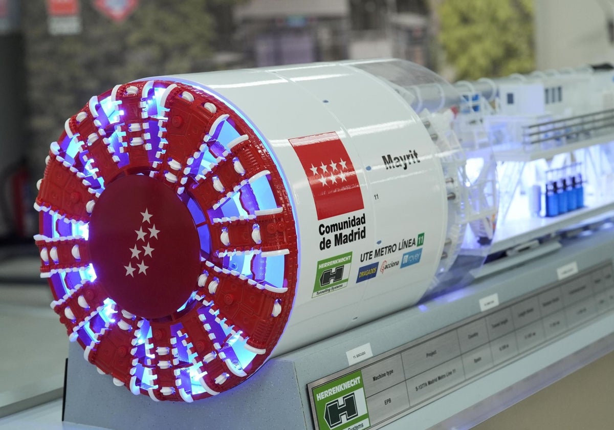 Maqueta de la nueva tuneladora 'Mayrit'