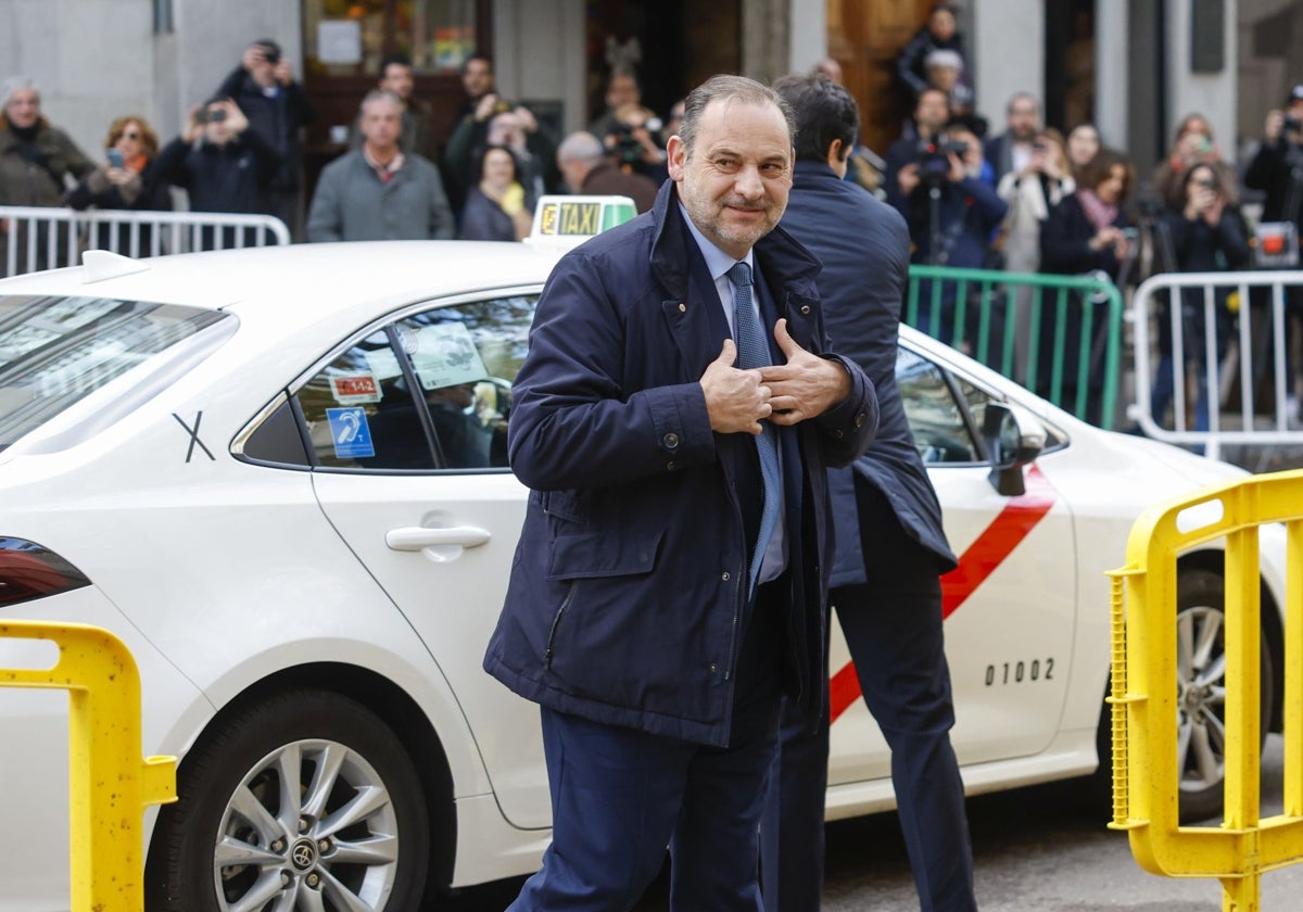 El exministro José Luis Ábalos llega al Tribunal Supremo a declarar por el caso Koldo