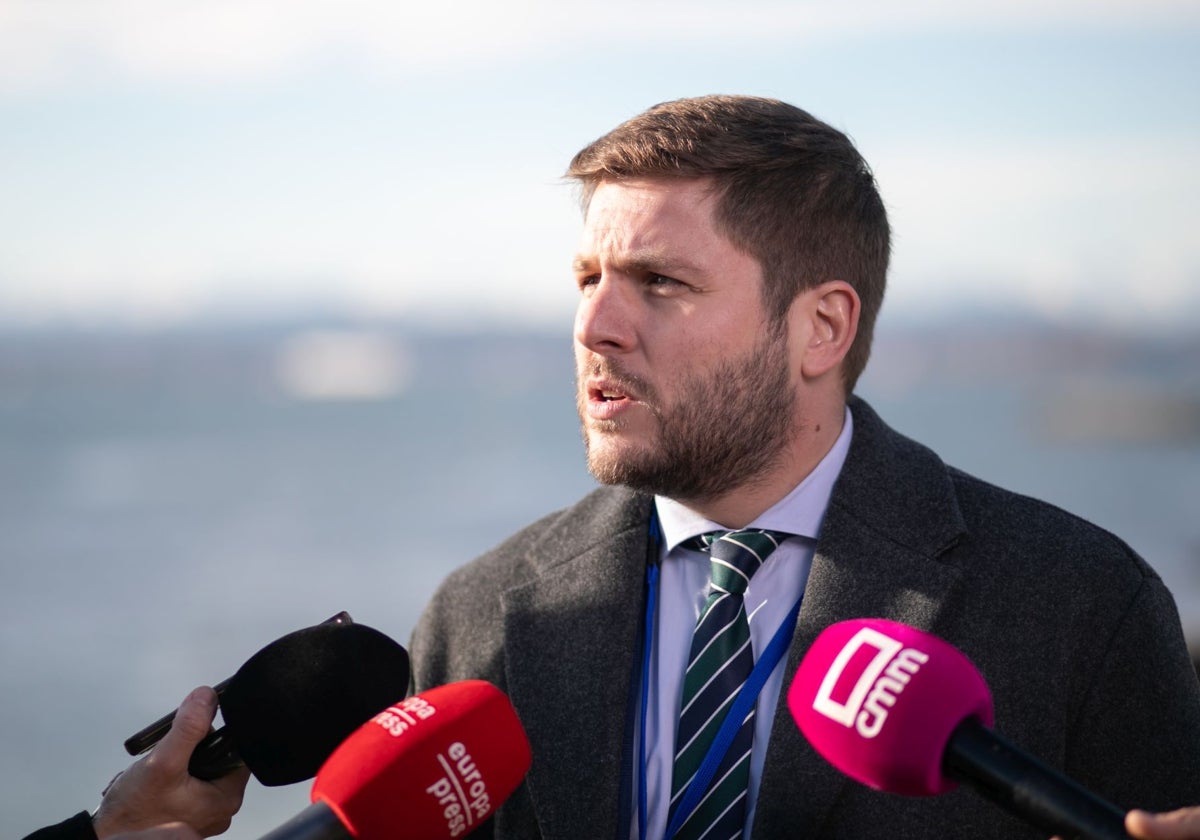 Nacho Hernando a su llegada a la Conferencia de Presidentes que se celebra en Santander