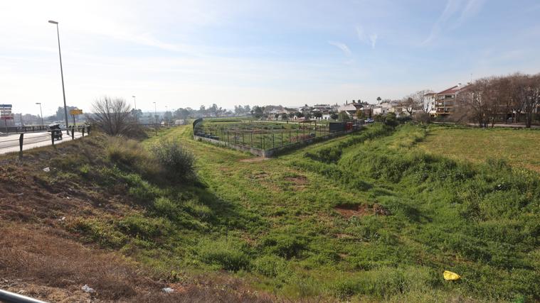 Parte de los terrenos en los que se acometerá el parque de Miralbaida