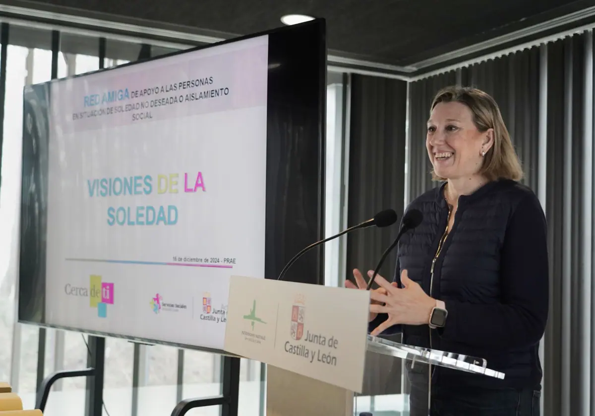 . La vicepresidenta de la Junta de Castilla y León y consejera de Familia e Igualdad de Oportunidades, Isabel Blanco, inaugura la jornada 'Visiones de la soledad'