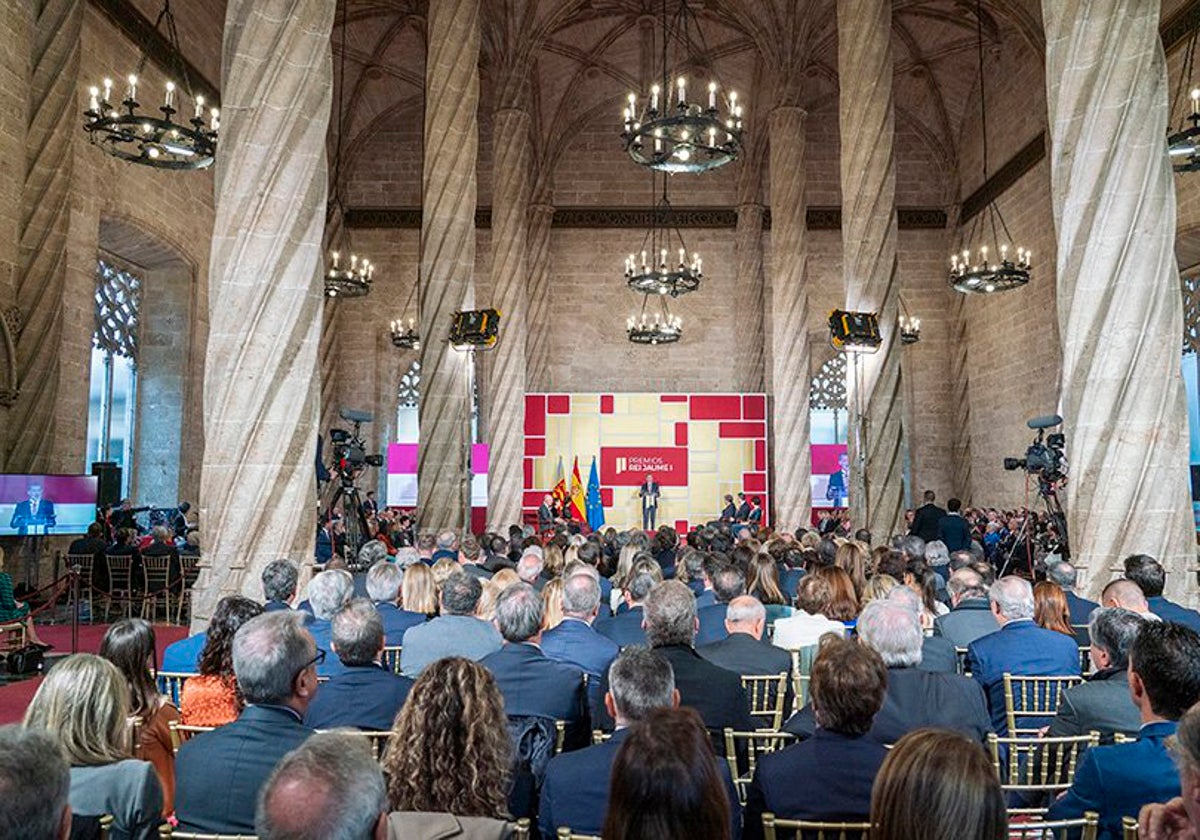 Imagen de archivo de la entrega de Premios Jaume en Valencia