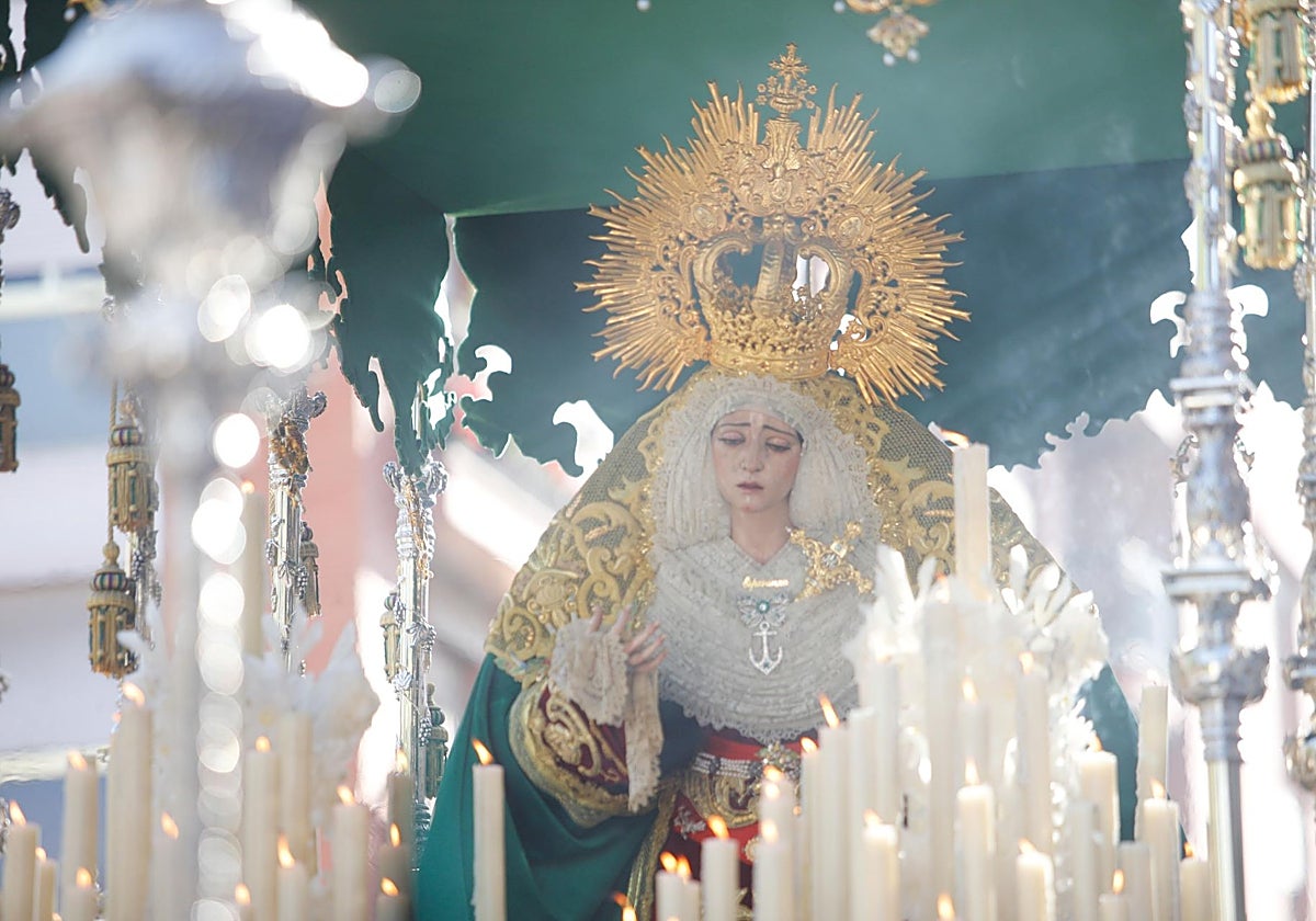 María Santísima de la Esperanza del Valle, en la estación de penitencia de 2023