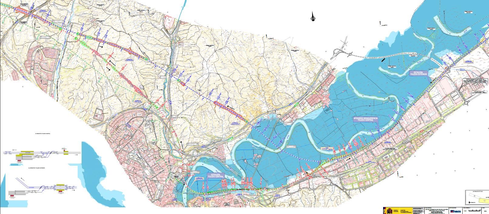 Esta es la propuesta del paso del AVE por Toledo, en imágenes