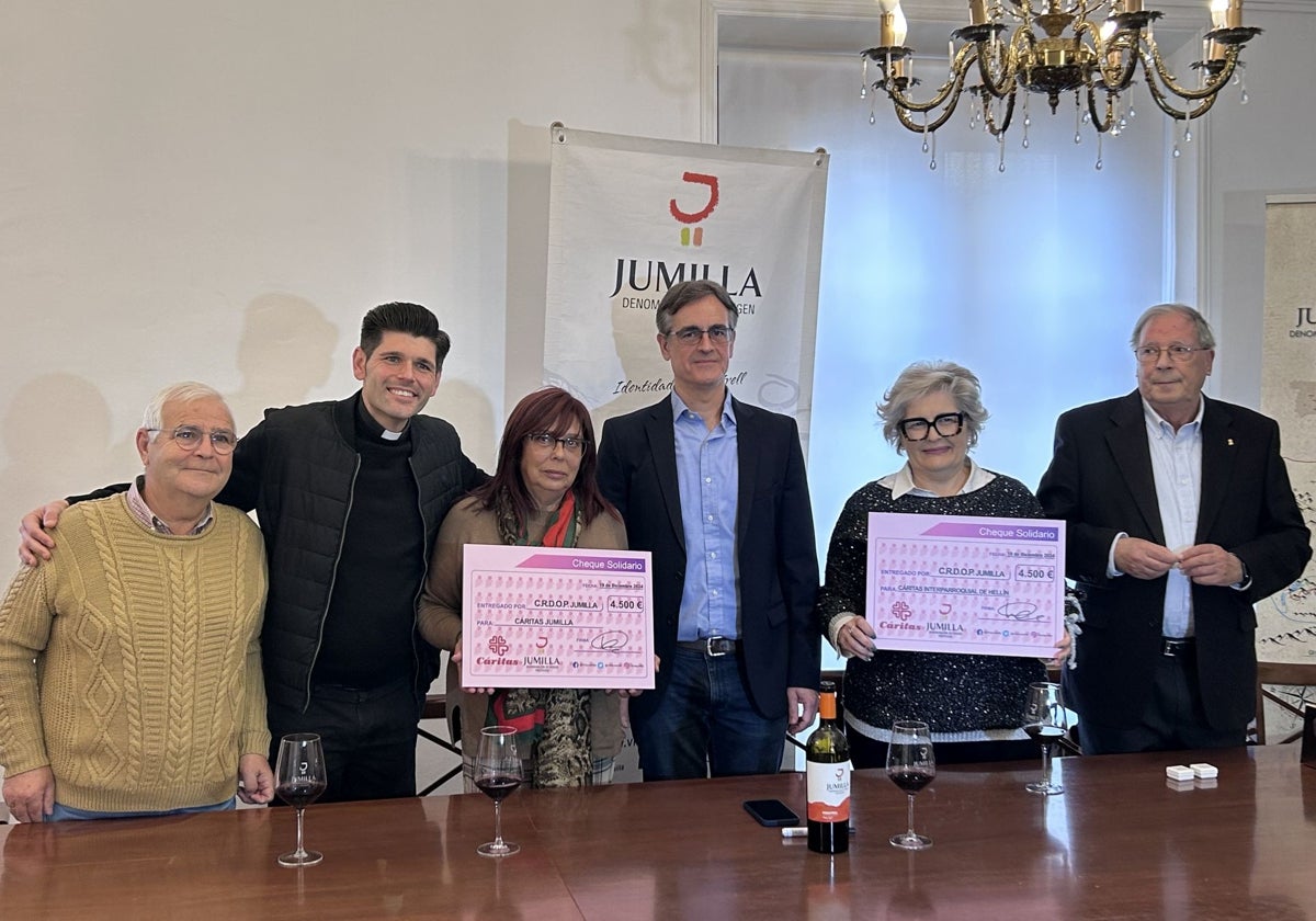 Las bodegas de la DOP Jumilla donan 9.000 euros a Cáritas