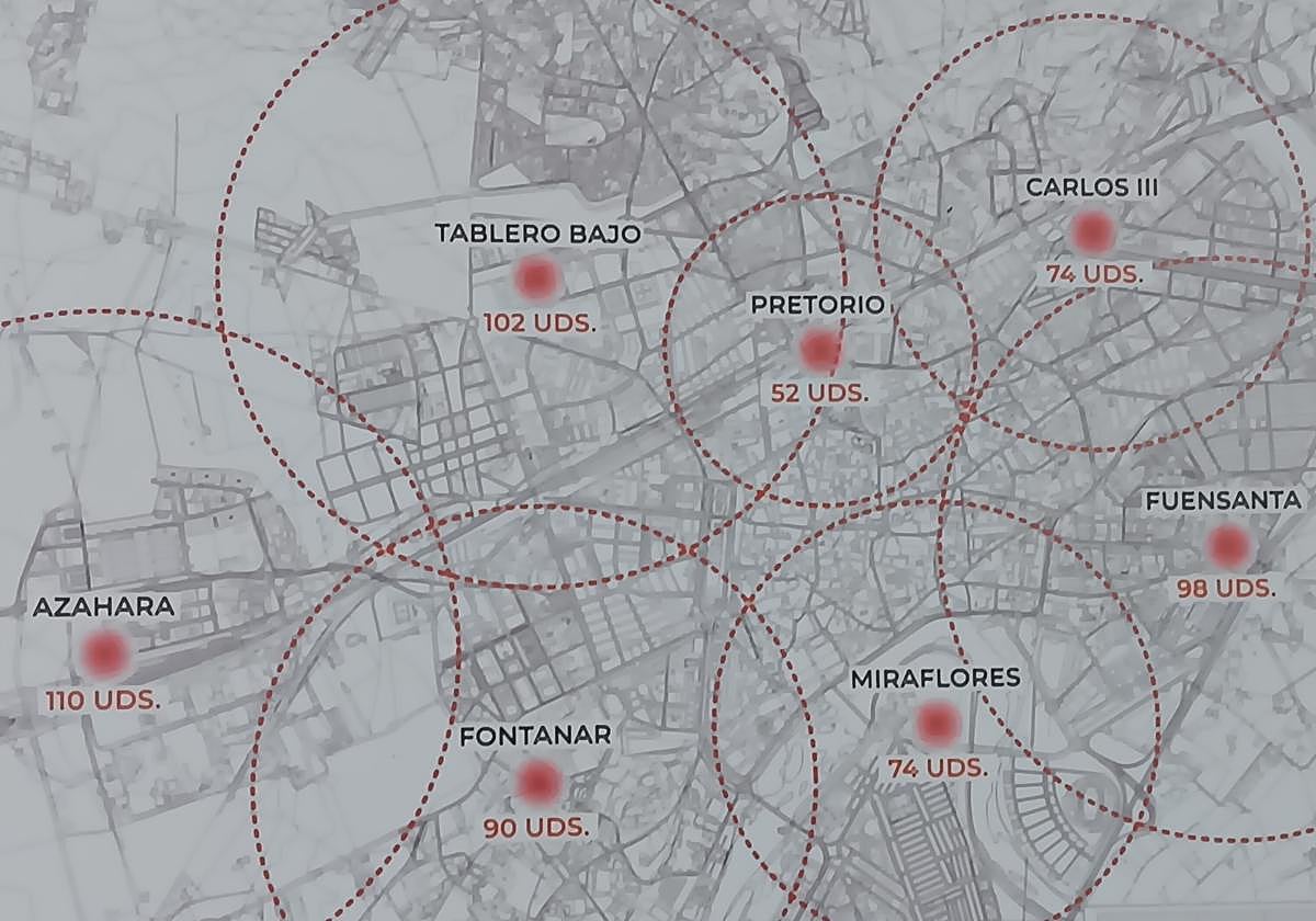 Mapa de las actuaciones previstas en el plan 'Vives' de viviendas para jóvenes