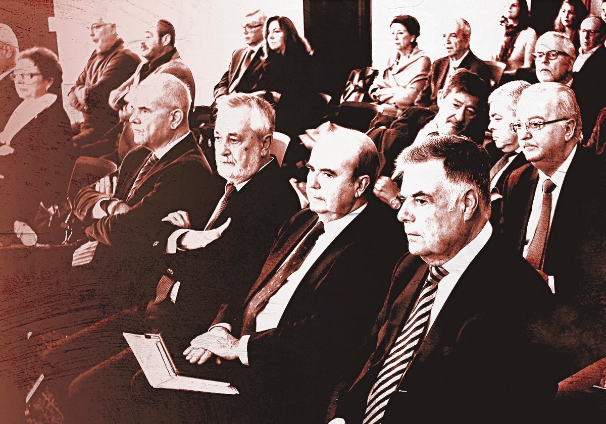 Ex altos cargos acusados en el juicio de la pieza política de los ERE celebrado en la Audiencia de Sevilla en 2018