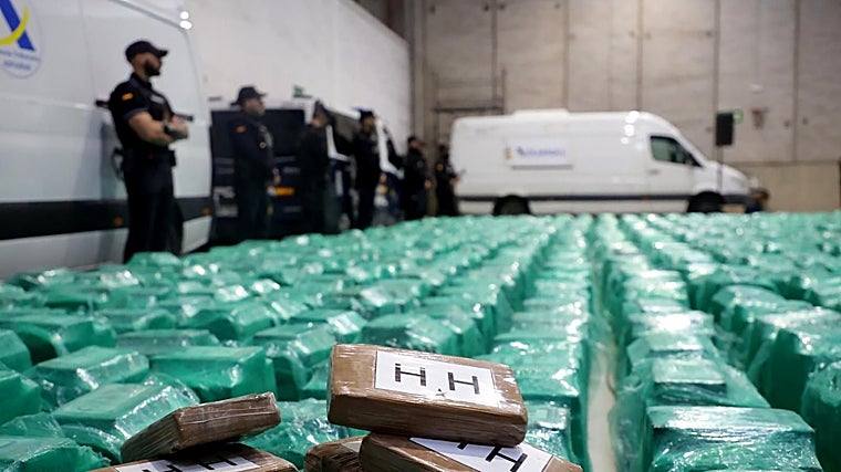 Alijo de más de 13 toneladas de cocaína intervenido en Algeciras