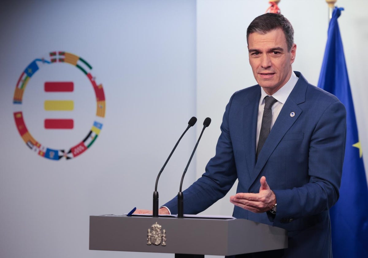 Imagen del presidente del Gobierno, Pedro Sánchez