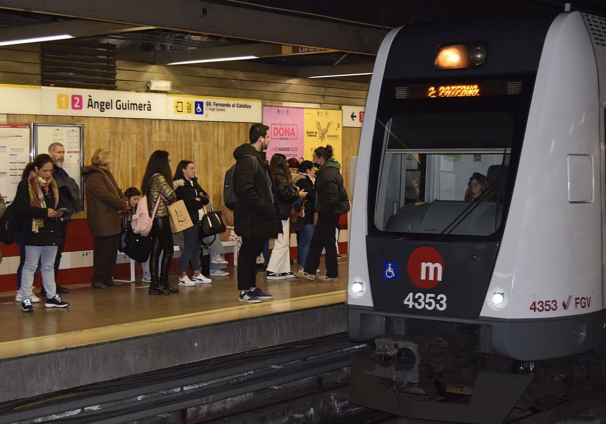 Imagen de archivo de una estación de Metrovalencia