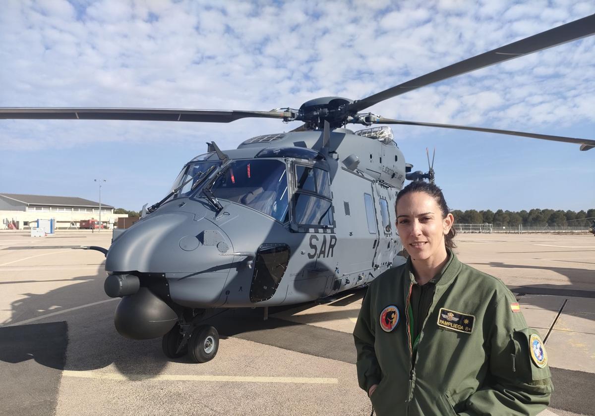 La comandante del Ejército del Aire Cristina Pampliega