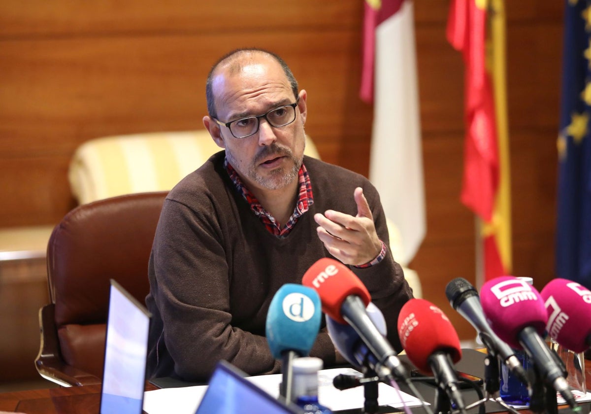 Pablo Bellido durante la rueda de prensa de balance