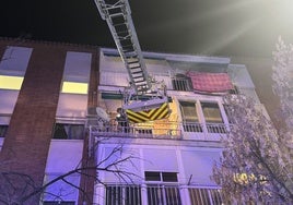 Nueve heridos tras un incendio en un bloque de pisos de Aranjuez