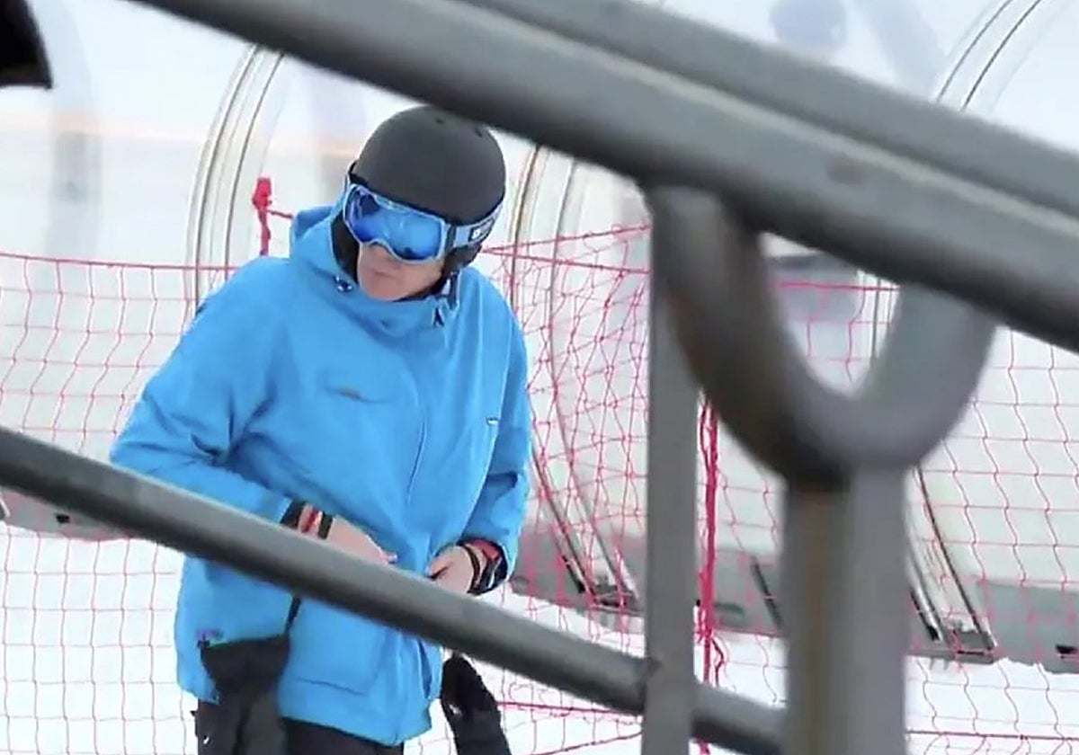 Pedro Sánchez, grabado los pasados días en la estación alpina de Cerler