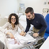 Mauro, el primer bebé de 2025 en Galicia nace en Pontevedra