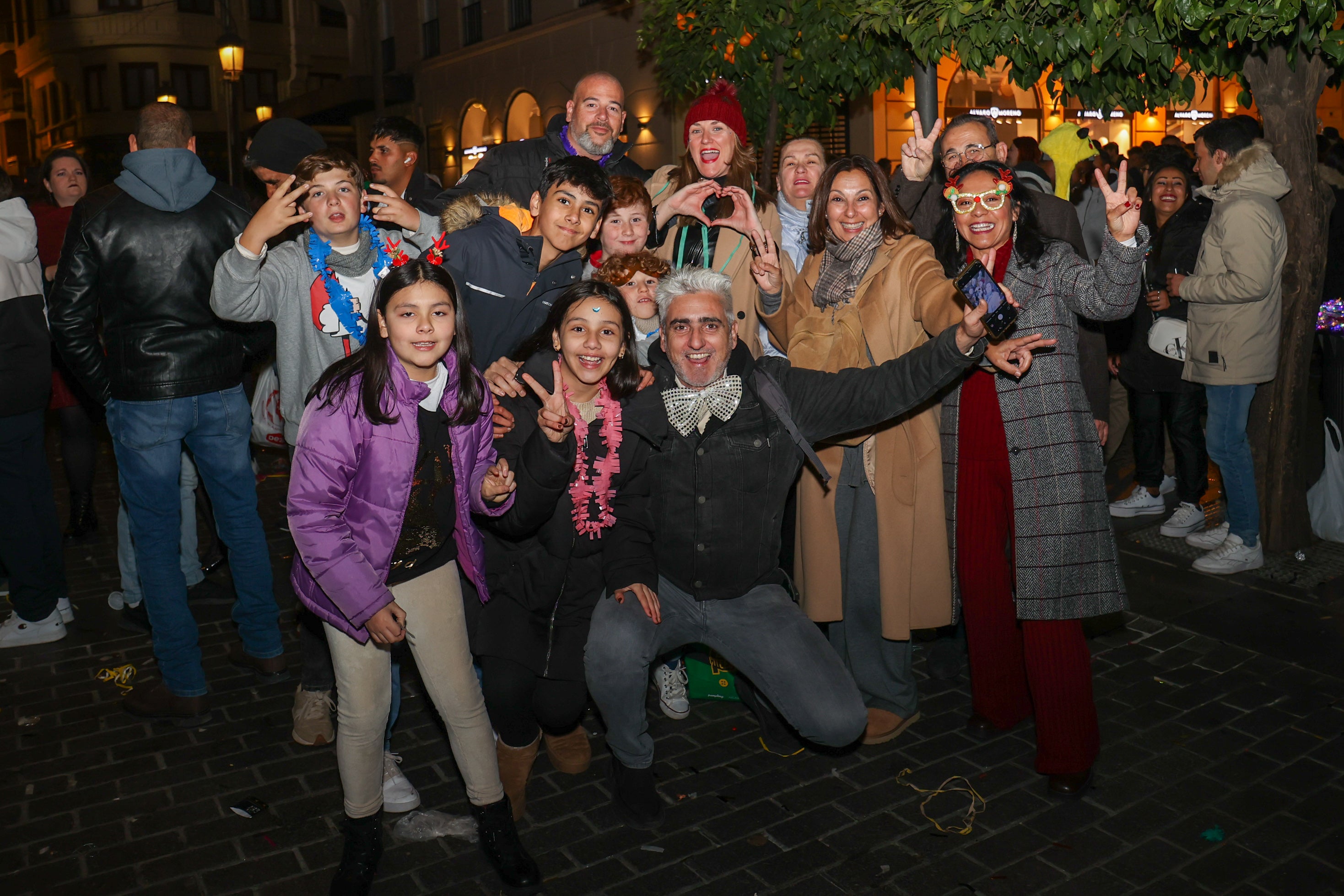 El gran ambiente de Las Tendillas en Nochevieja, en imágenes