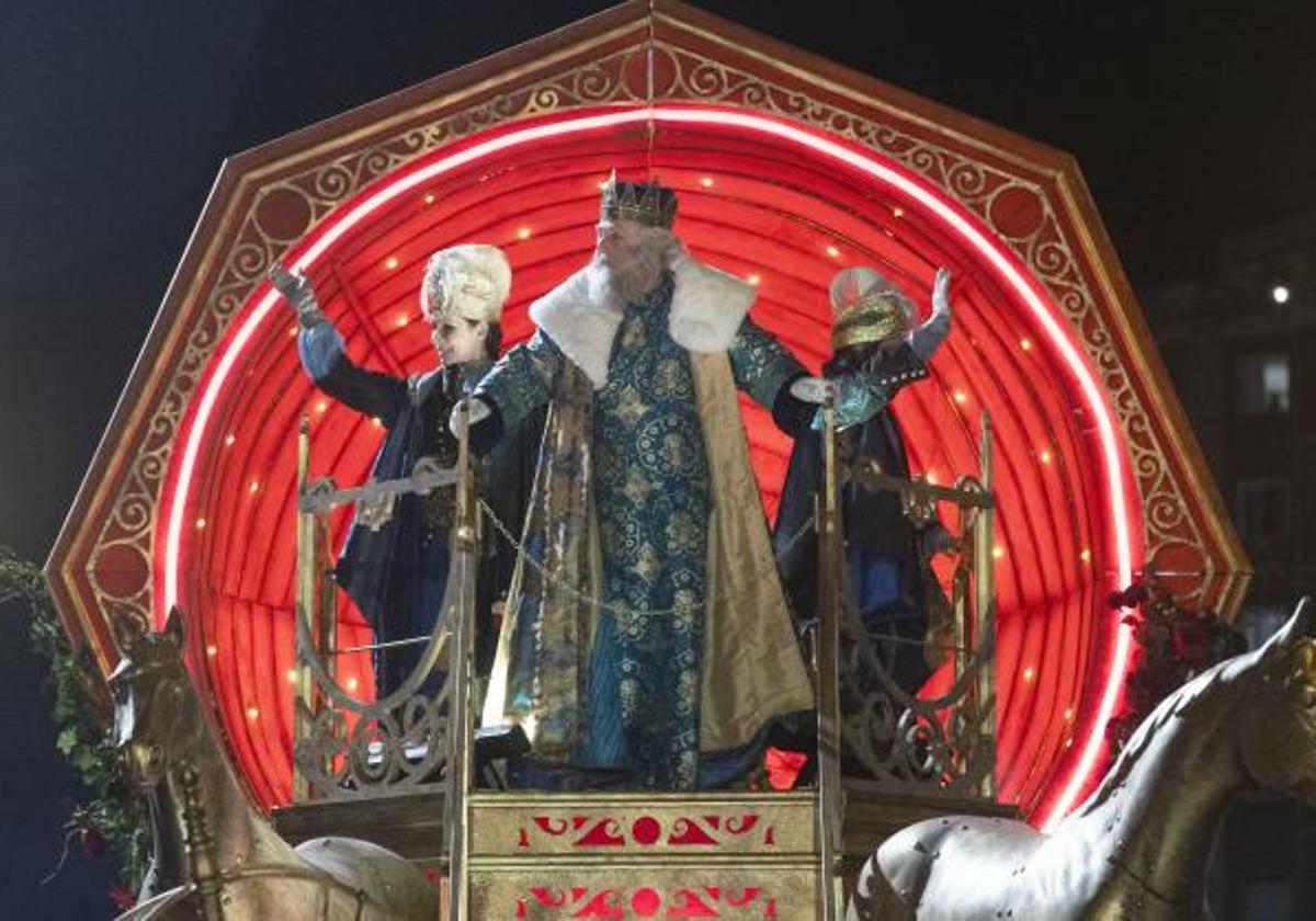 Melchor, en la cabalgata de Reyes de 2024