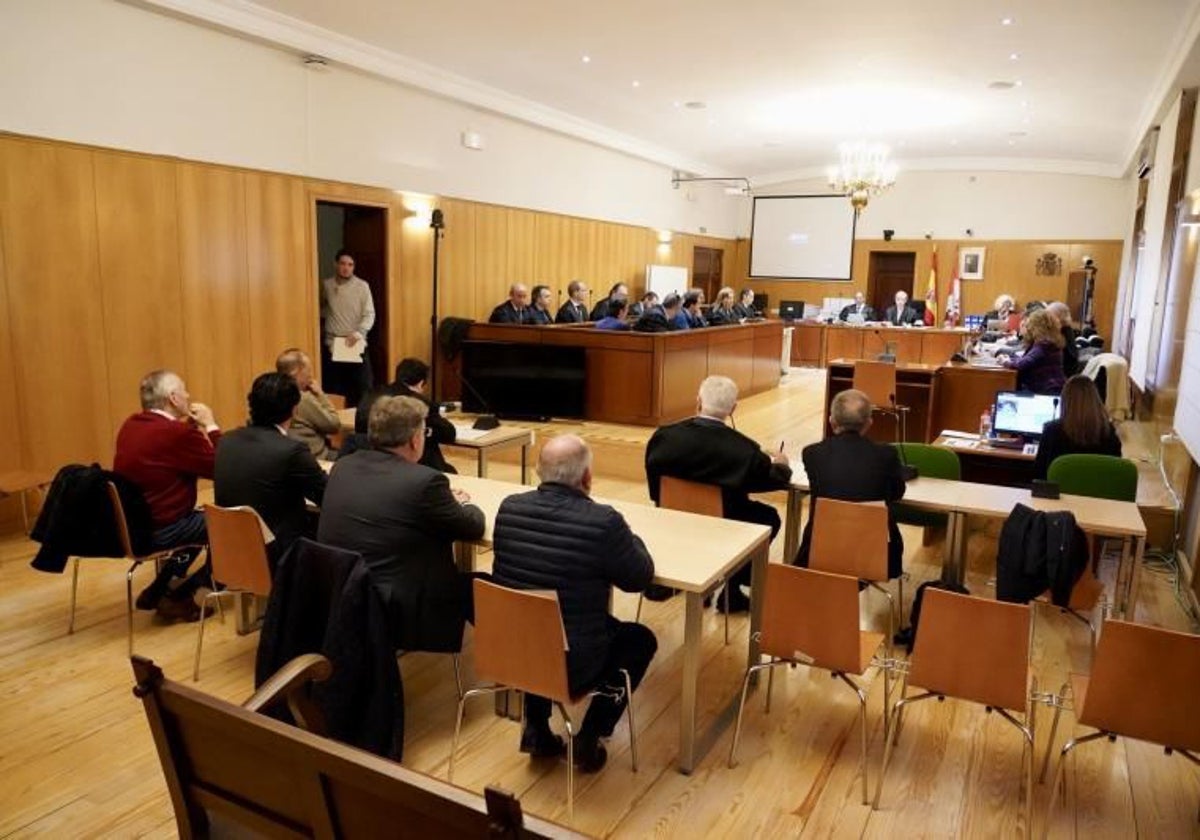 Una de las jornadas del juicio del caso 'Perla Negra' en la Audiencia de Valladid